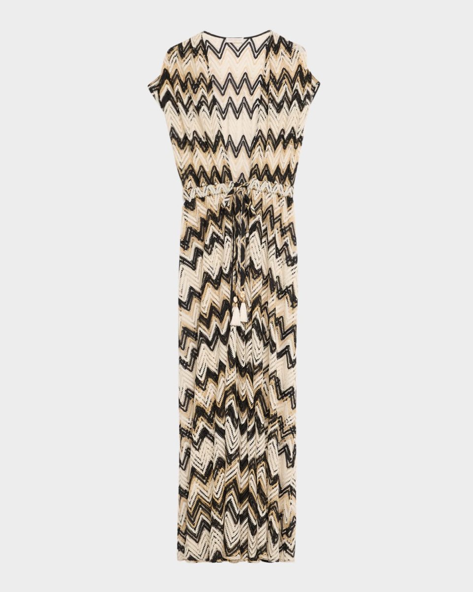 Katherine Chevron Knit Maxi Dress